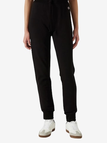 Champion Authentic Athletic ApparelTapered Hlače - crna boja: prednji dio