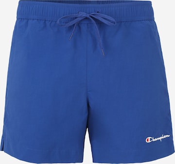 Champion Authentic Athletic Apparel Plavecké šortky – modrá: přední strana