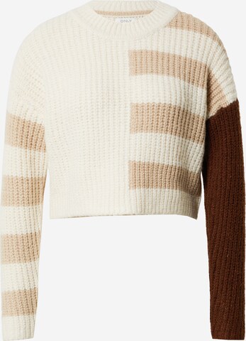 ONLY Sweater 'LALA' in Beige: front