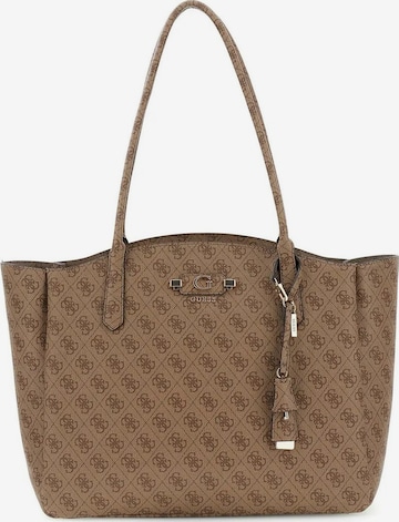 Sacs à main 'Lindsey' GUESS en marron : devant