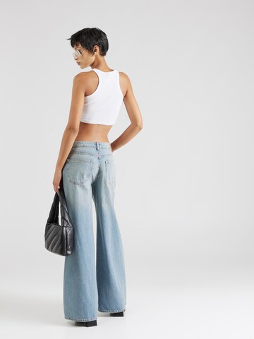 Gina Tricot Wide Leg Jeans in Blau