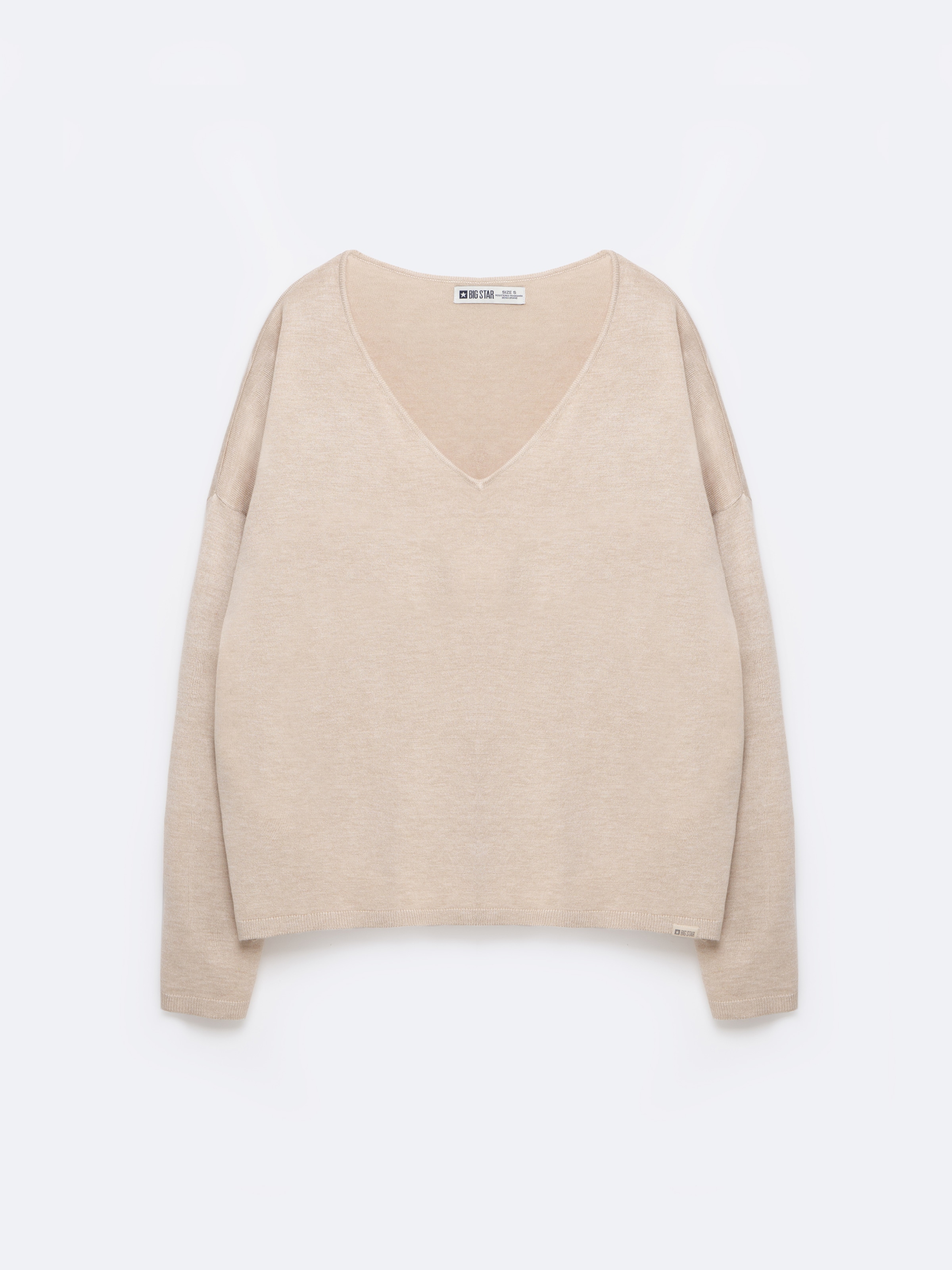 BIG STAR Pullover 'FAUSTI' in Beige: Vorderseite