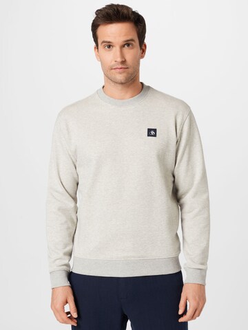 SCOTCH & SODA Sweatshirt in Grijs: voorkant