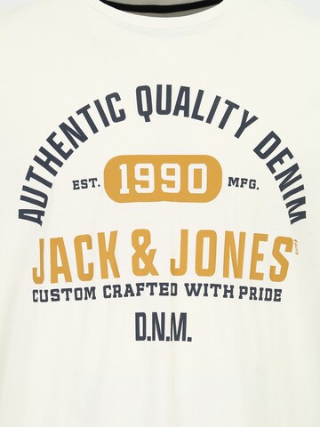 Jack & Jones Plus Shirt 'STAMP' in Wit