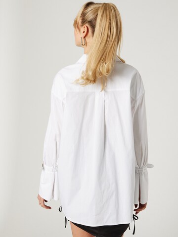 Hoermanseder x About You Blouse 'Cleo' in Wit