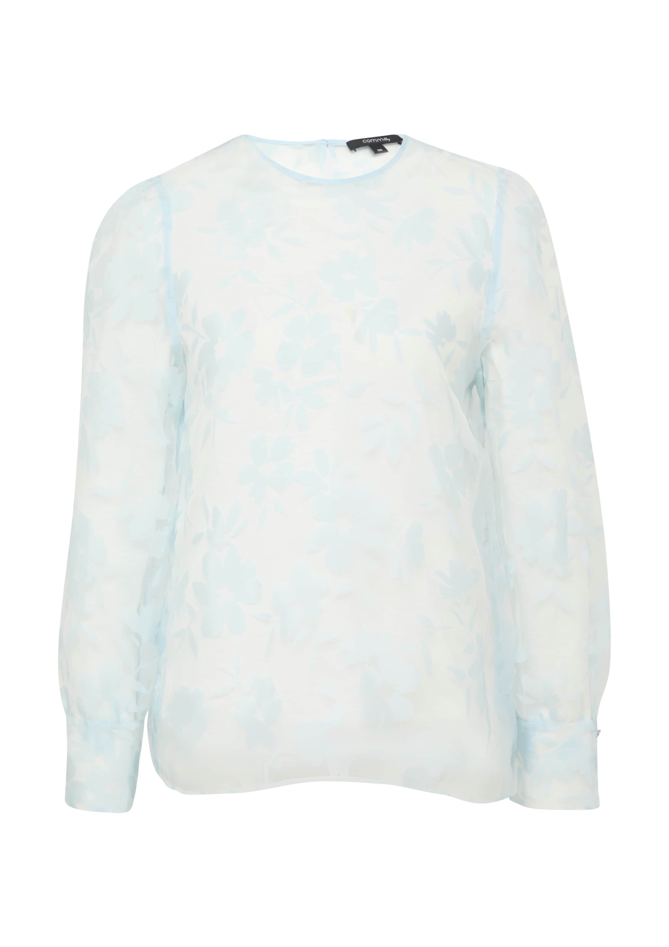 COMMA Bluse in Blau: Vorderseite
