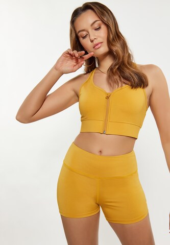 faina Athlsr Sports Top in Yellow: front