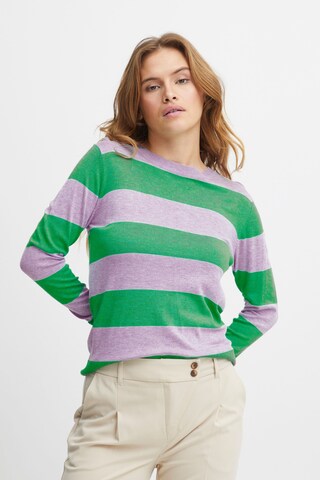 Pull-over 'Pimba1' b.young en gris : devant