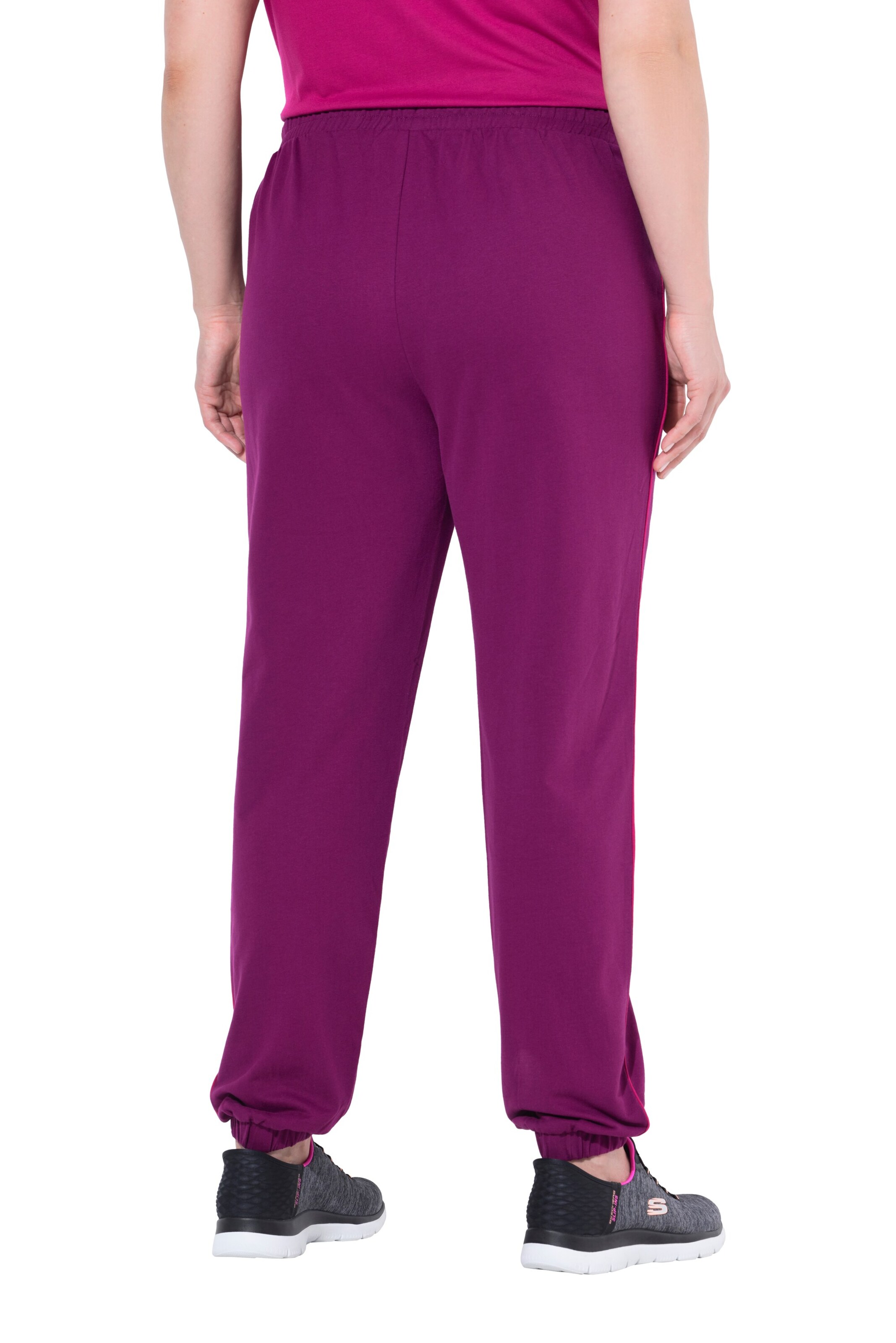 Ulla Popken Tapered Broek in Lila