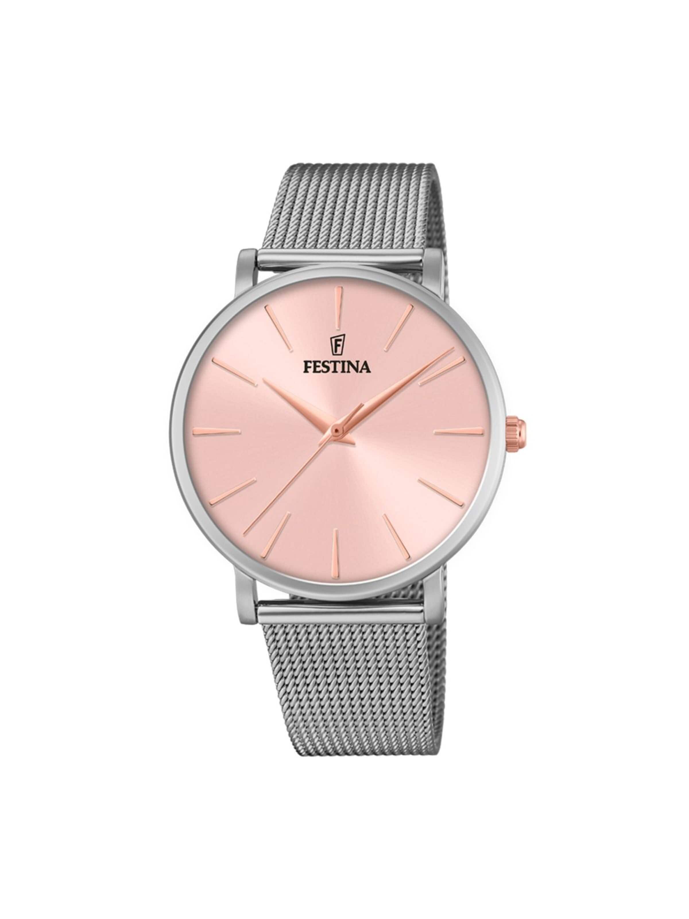 FESTINA Analoog horloge 'Watch Boyfriend Collection' in Roze: voorkant