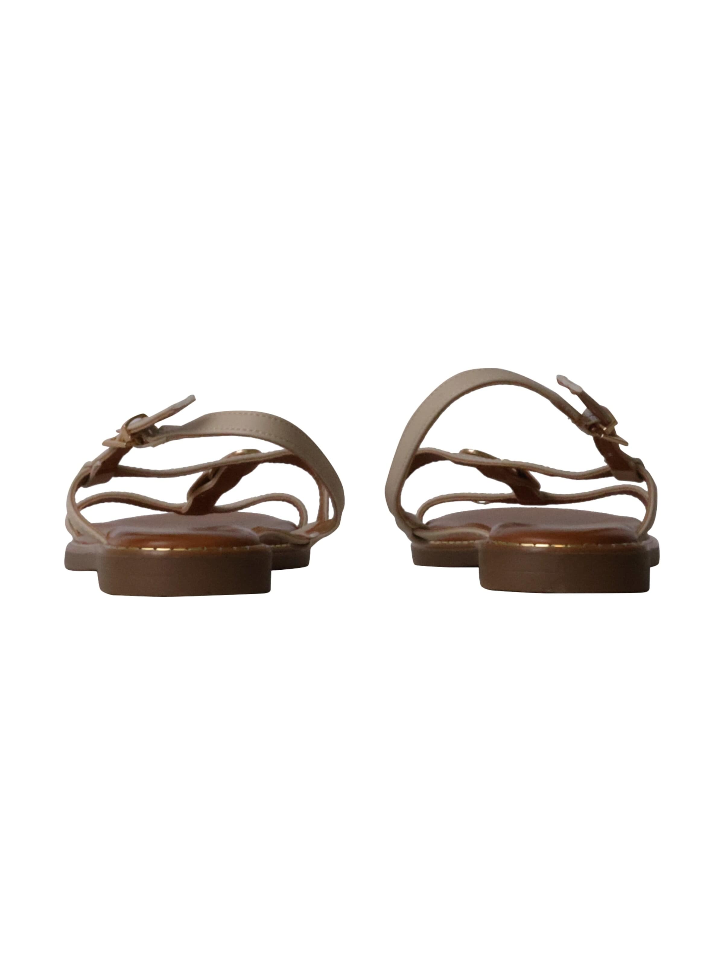 Super Mode - Sandalias 'Flache Riemchensandalen von Loevah Paris' en beige