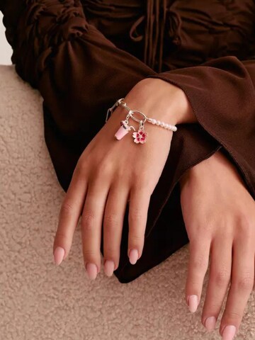 Thomas Sabo Anhänger 'Original Charm Pendant Pink Matcha'‌‌‌ in Pink: Vorderseite