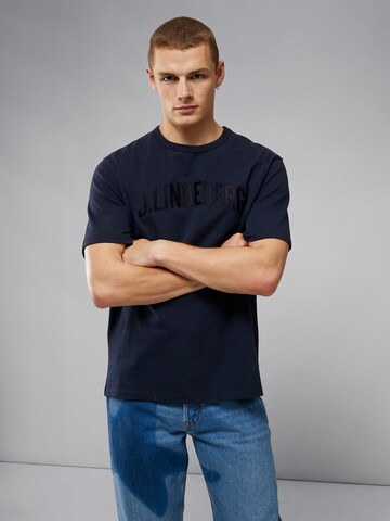 J.Lindeberg - Camiseta 'Camilo' en azul: frente
