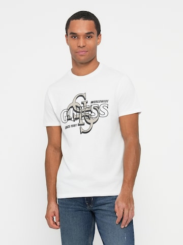 GUESS Футболка в Белый: спереди
