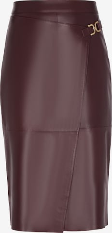 fainaSuknja - smeđa boja: prednji dio