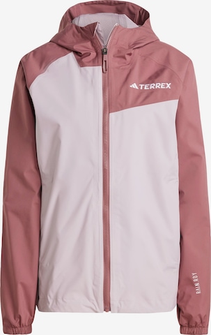 Veste outdoor 'Multi 2L' ADIDAS TERREX en rose : devant