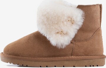 Gooce Snowboots 'Junia' i brun: forside