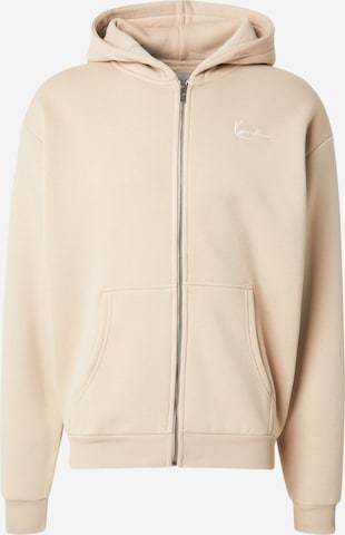 Karl Kani - Casaco em moletão em bege: frente