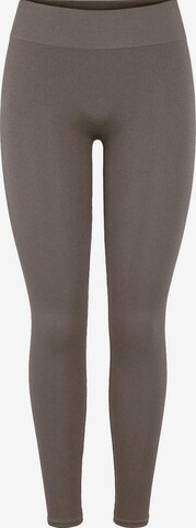 PIECES Skinny Leggings 'Symmi' in Grey: front