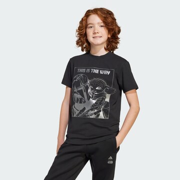ADIDAS SPORTSWEAR Shirt 'Adidas x Star Wars The Mandalorian' in Black: front