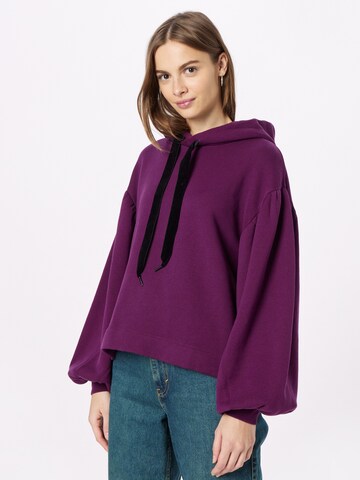 LEVI'S ® Sweatshirt 'Akane Rusched Hoodie' in Purple: front