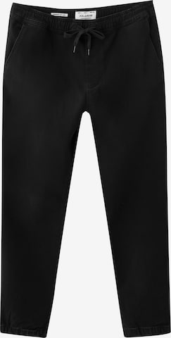 Pull&Bear Tapered Jeans in Schwarz: predná strana