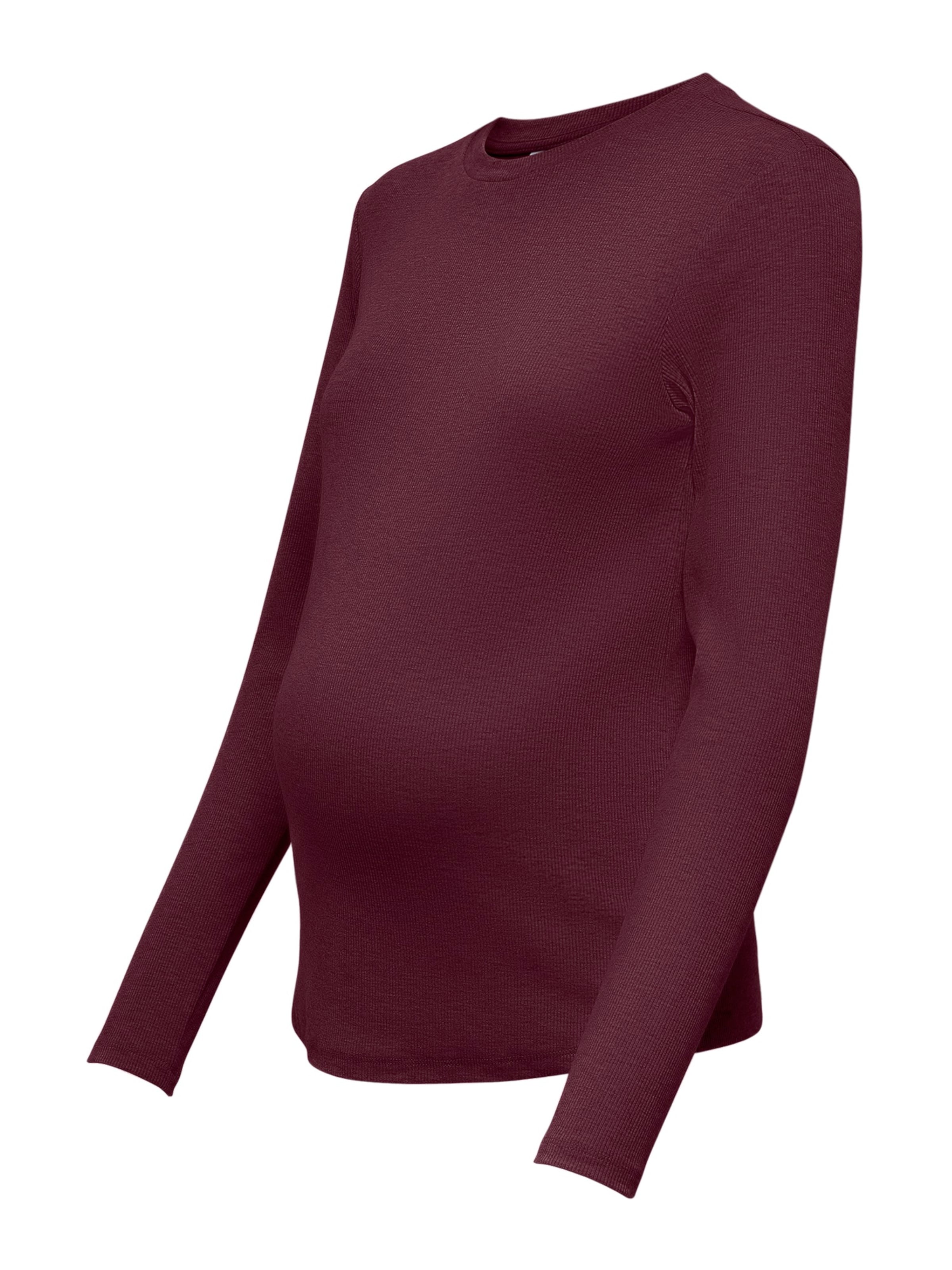 Only Maternity - Camiseta 'OLMVAL' en marrón: frente