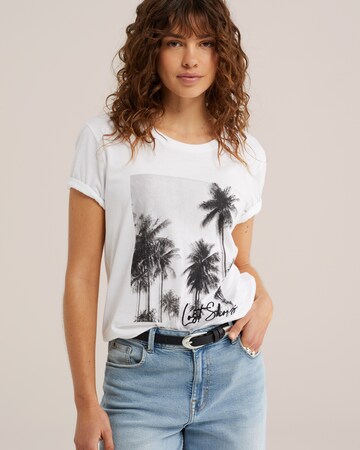 WE Fashion Μπλουζάκι σε λευκό: μπροστά