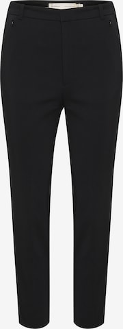 Coupe slim Pantalon 'ZiggiI' InWear en noir : devant