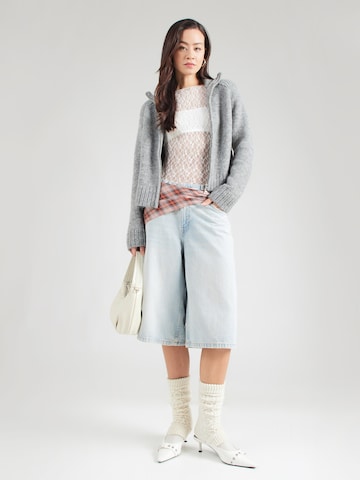 pelēks WEEKDAY Adīta jaka 'Enya'