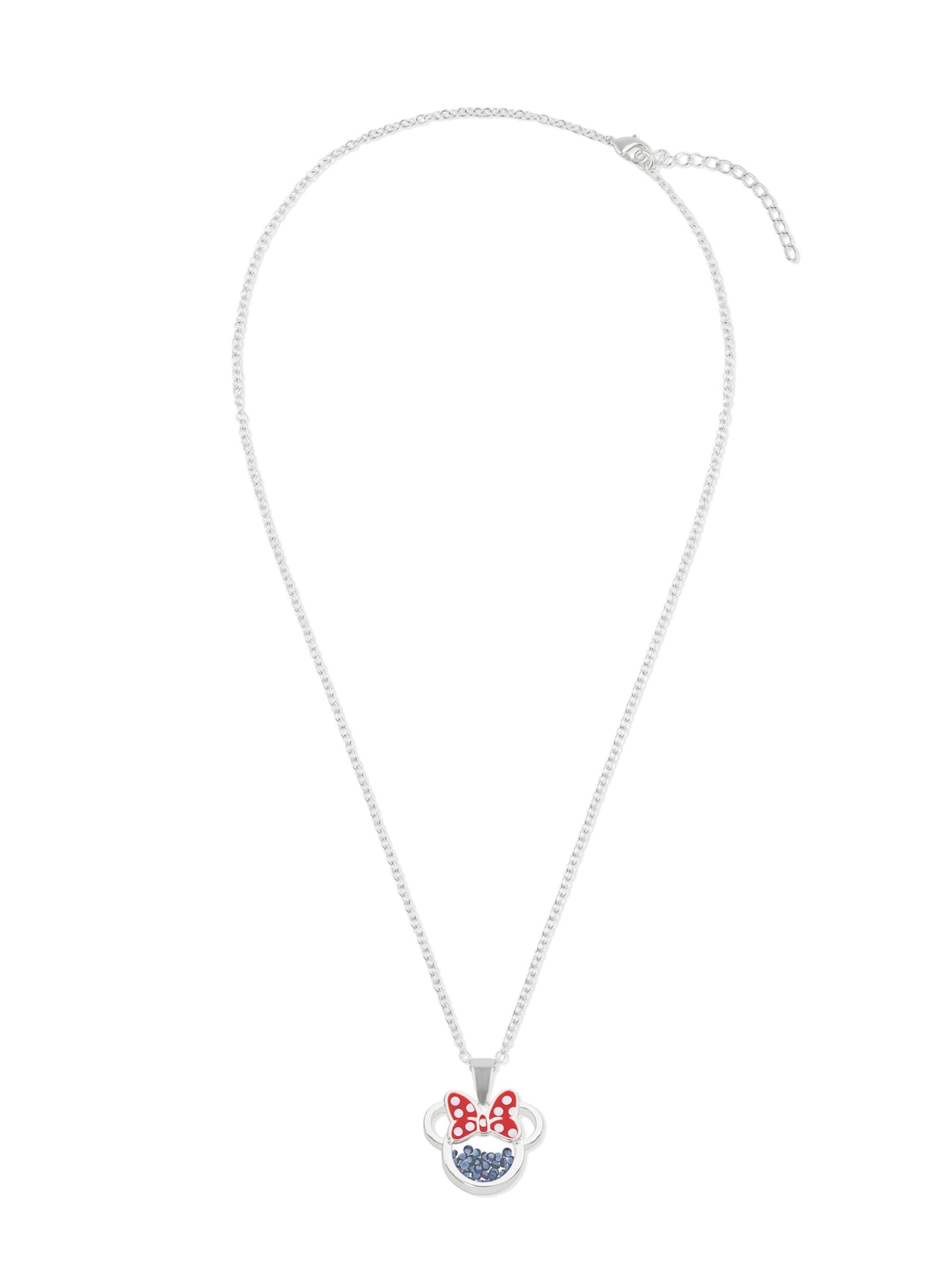 DISNEY Kette 'Minnie Mouse Geburtsstein'‌‌‌ in Blau: Vorderseite