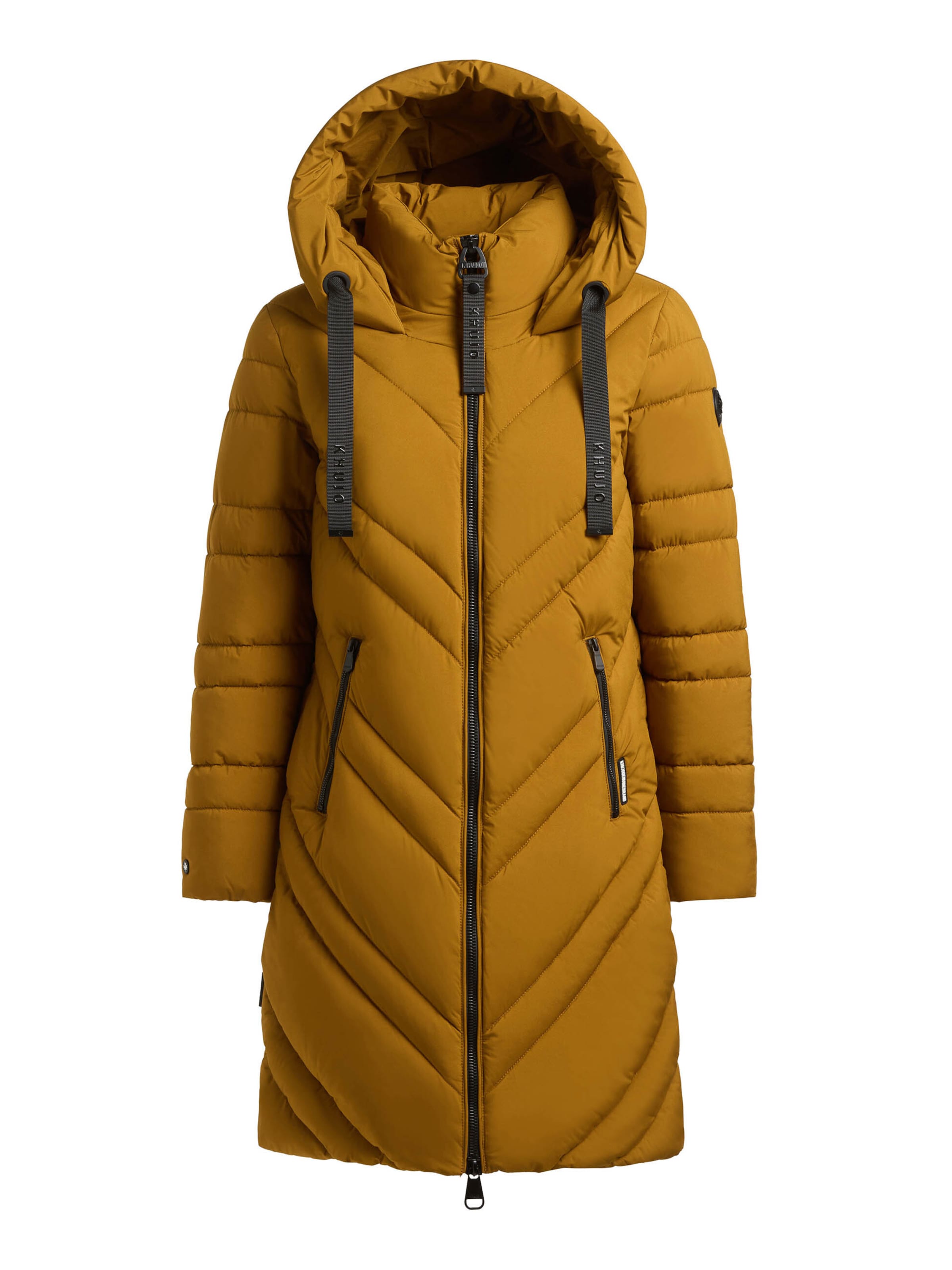 Manteau d’hiver 'Taby2' khujo en jaune : devant