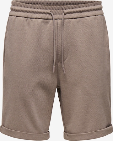 Regular Pantalon 'ONSNewkodyl' Only & Sons en marron : devant