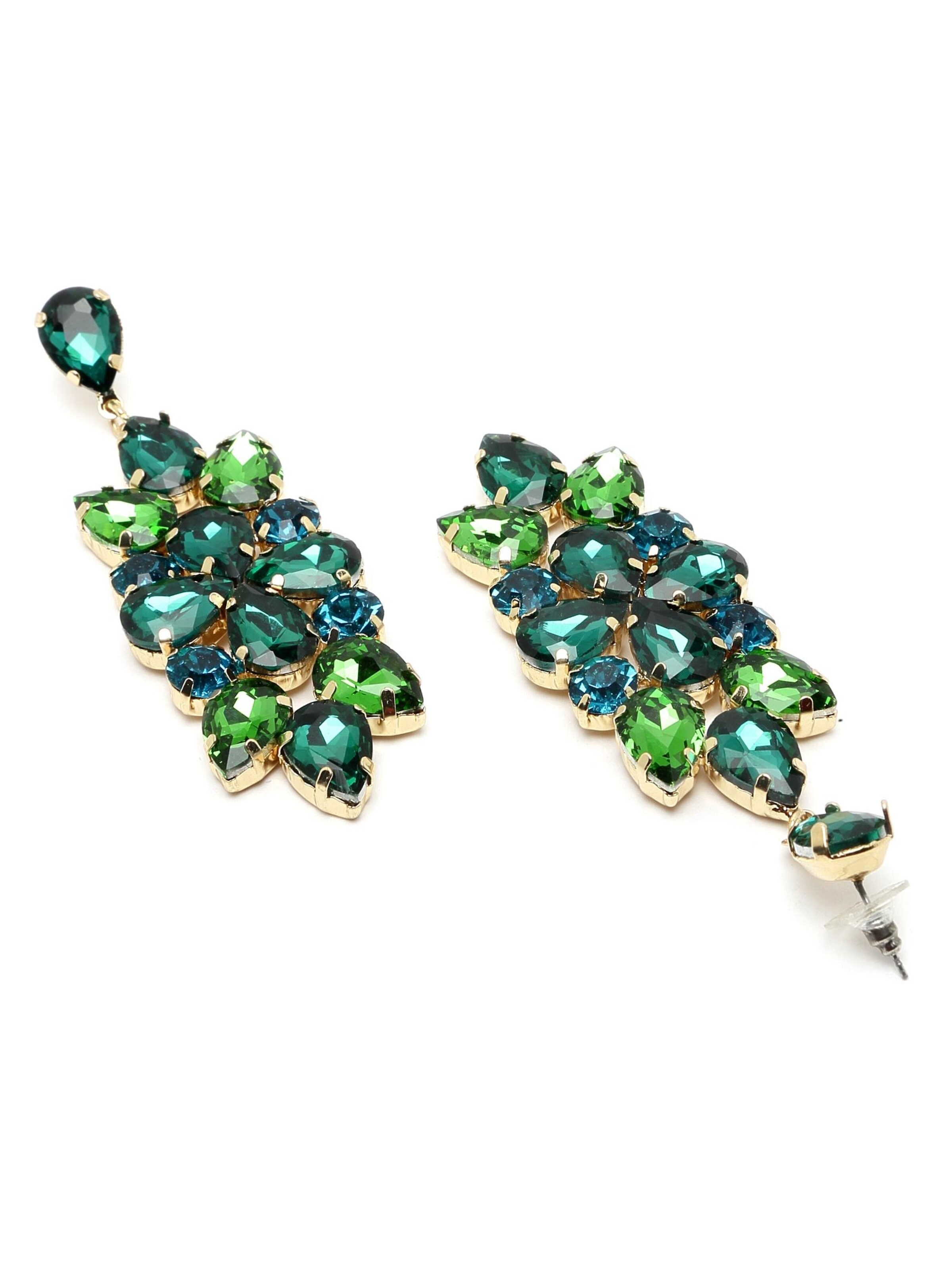 AVANT-GARDE PARIS Oorbellen 'Carmenia' in Groen