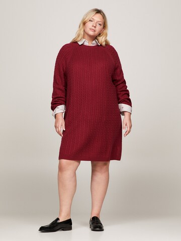 Tommy Hilfiger Curve Knitted dress in Red