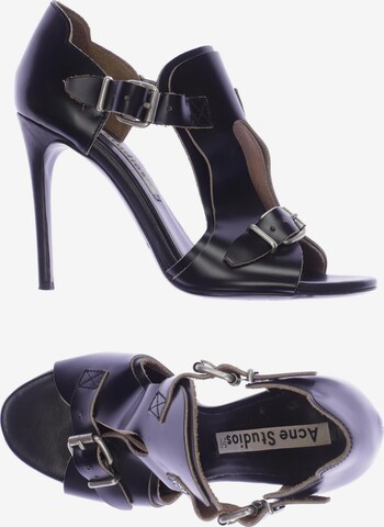 Acne Studios Sandals & High-Heeled Sandals in 39 in Black: front