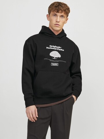 JACK & JONES Sweatshirt i sort: forside