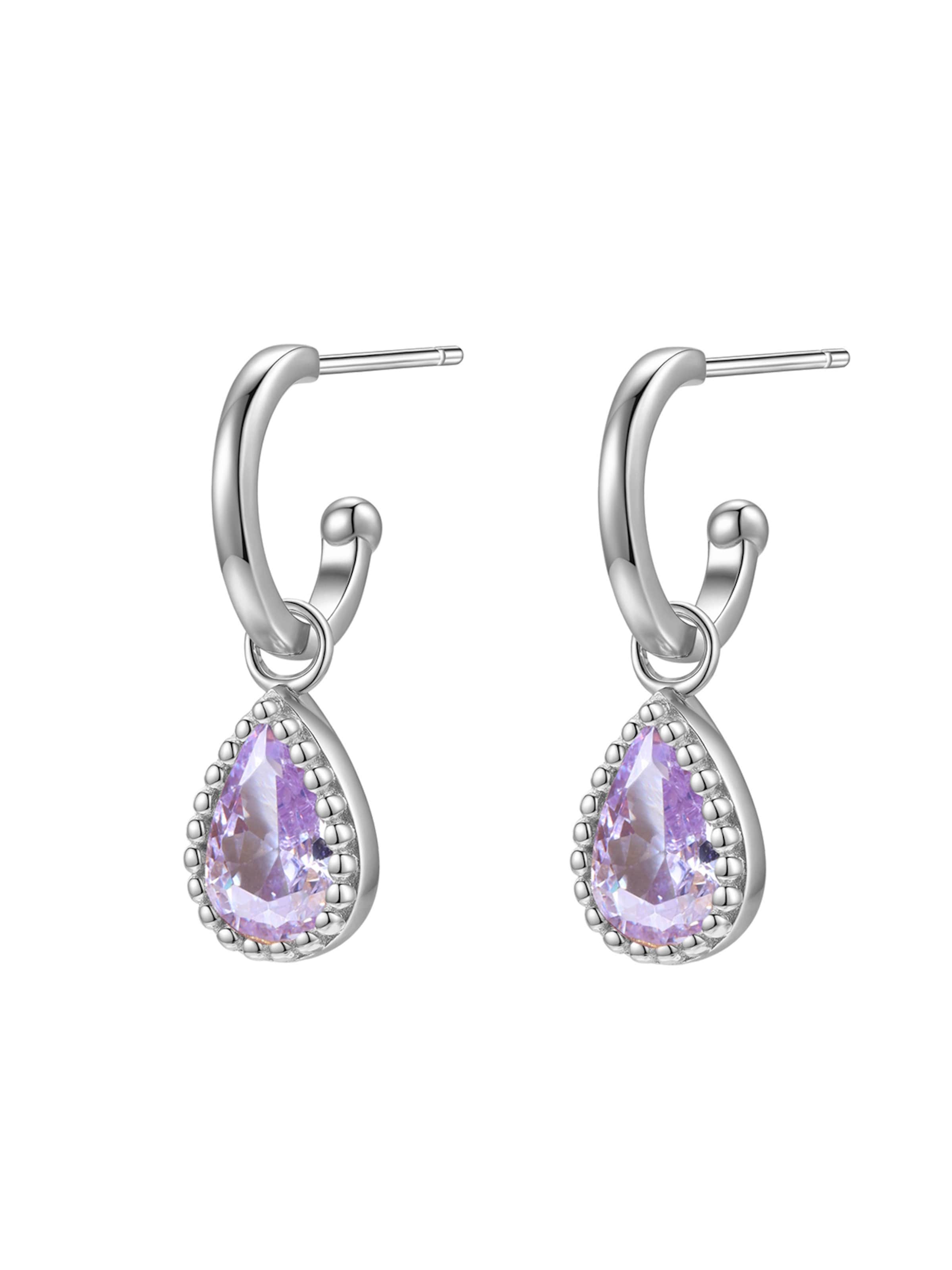 Orecchini 'June Birthstone' di Hey Happiness in argento