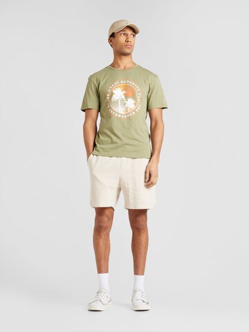 JACK & JONES Särk 'OWEN SUMMER', värv roheline