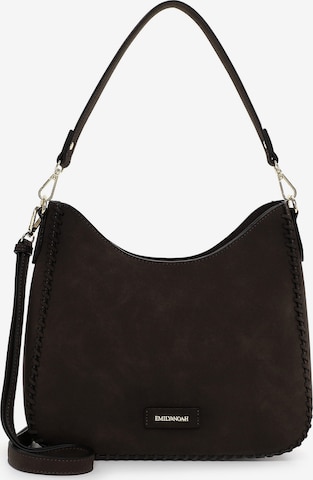 Emily & Noah Schoudertas 'Hailee' in Bruin: voorkant