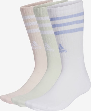 ADIDAS PERFORMANCE Athletic Socks in Green: front