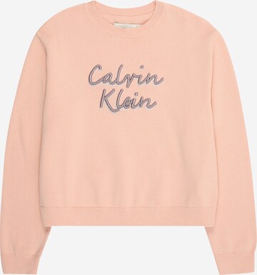 Calvin Klein Jeans Svetr – pink: přední strana