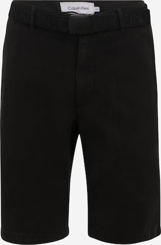 Calvin Klein Big & Tall Regular Pants in Black: front