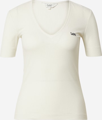 Lee T-shirt i beige: framsida