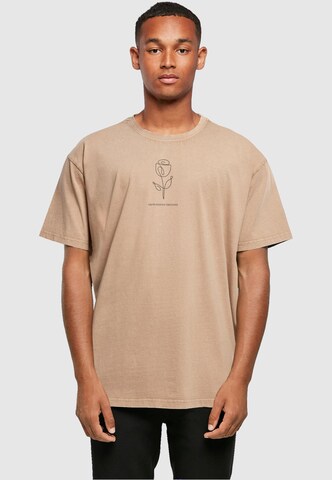 Merchcode T-Shirt 'Spring - Tulip Flower' in Beige: predná strana