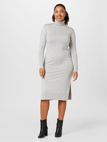 Robes en maille Dorothy Perkins Curve en gris : devant