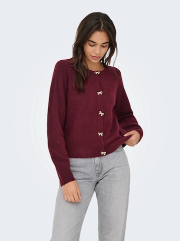 ONLY Knit cardigan 'ONLTORINO' in Red: front