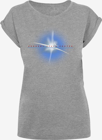 T-shirt 'Nasa Kennedy Space Centre Planet' F4NT4STIC en gris : devant