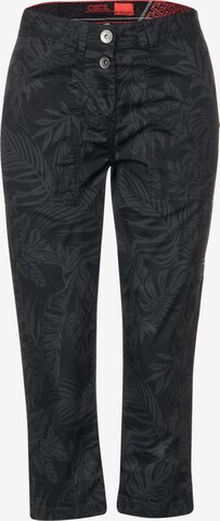 CECIL Slim fit Pants in Black: front