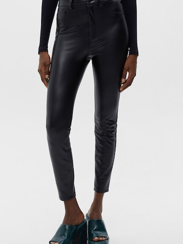 Pull&Bear Skinny Hose in Schwarz